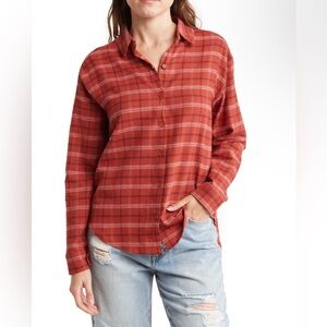♥️Abound oversized plaid shirt